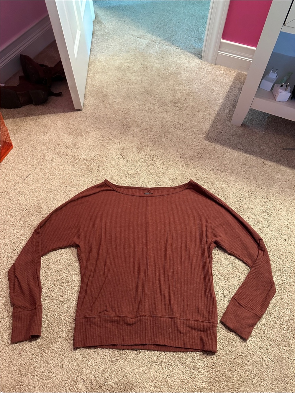 GAP Ribbed Long Sleeve Top